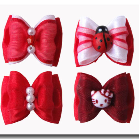 Hundeschleifen Set auf Gummi``RED DREAM``