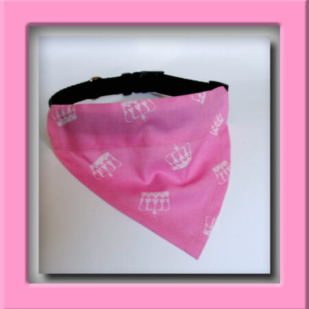 Halstuch/Halsband 2 in 1``KRONE ROSA ``