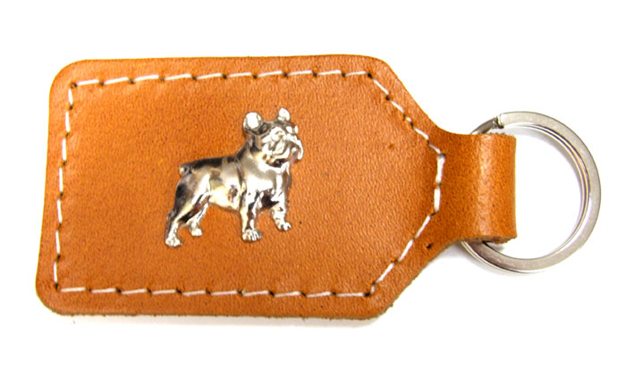 Der Schlüsselanhänger "Französischer Bulldogge-Cognac"