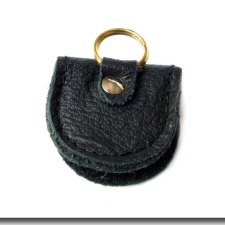 Adresstube , Anhänger aus Leder BLACK Gr.1