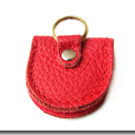 Adresstube , Anhänger aus Leder RED