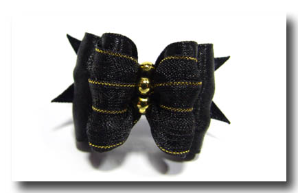 Schleife ELEGANCE BLACK-GOLD