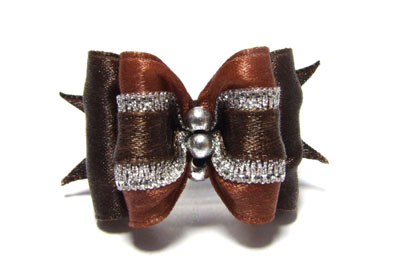 Schleife ELEGANCE BROWN SILVER