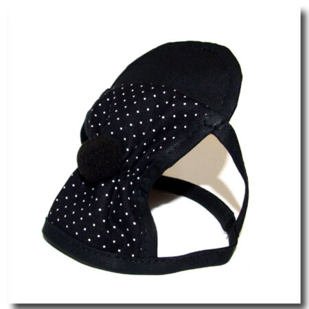 CAPPY - BOMMEL MÜTZE  *BLACK DOTS * bis XL für Hunde