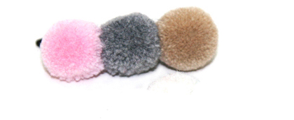 Spange KUGEL PINK - GREY -BEIGE