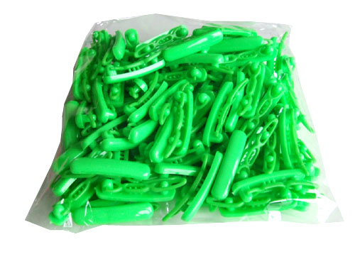 Plastik-Spangen Set  * 100 * GRÜN