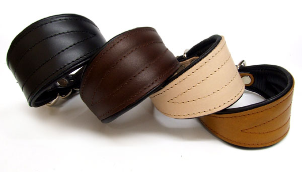 Lederhalsband für Windhunde Halsumfang 23-27cm Gr.0