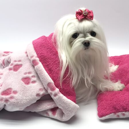 3 in 1 Handtuch, Schlafsack, Decke PINK PAW Gr.2