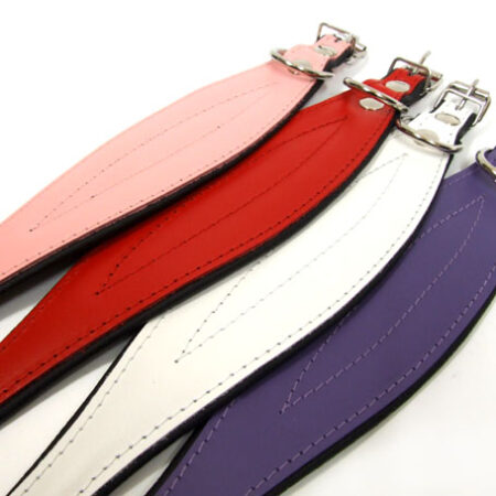 Lederhalsband für Windhunde "Bunt"26-32 cm Halsumfang Gr.1