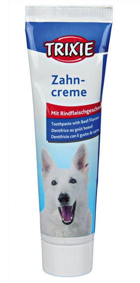 Zahncreme , Zahnpasta mit Fleischgeschmack