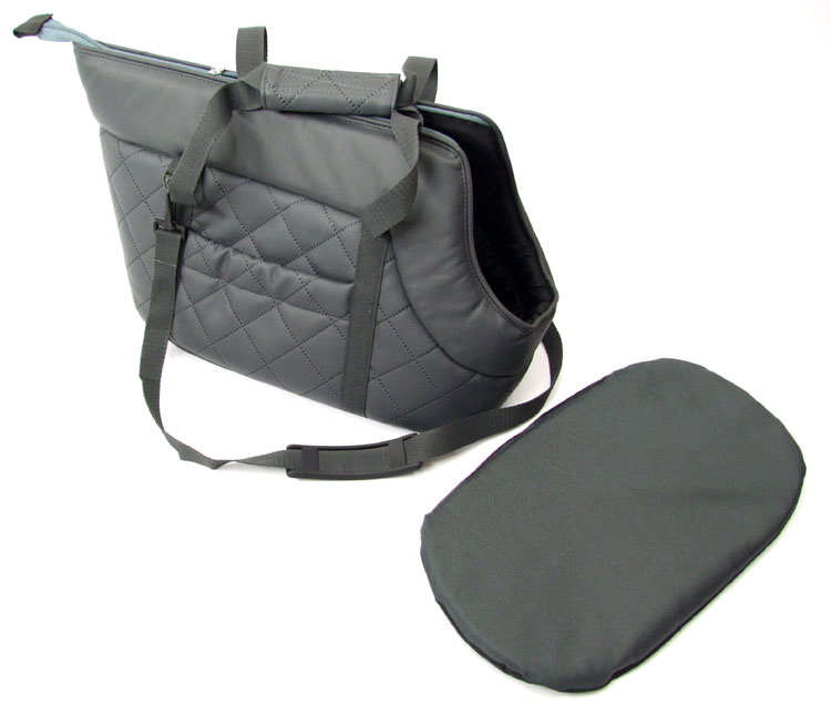 De LUXE Hundetragetasche BLACK-BLACK Gr.1 WELPEN