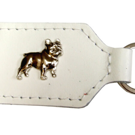 Der Schlüsselanhänger "Französischer Bulldogge-Weiss"