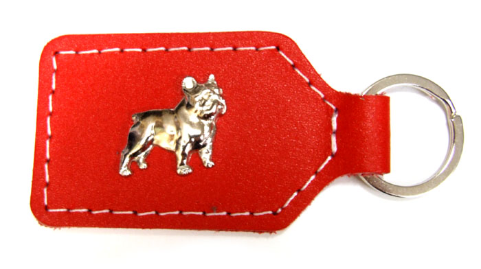 Der Schlüsselanhänger "Französischer Bulldogge-Rot"
