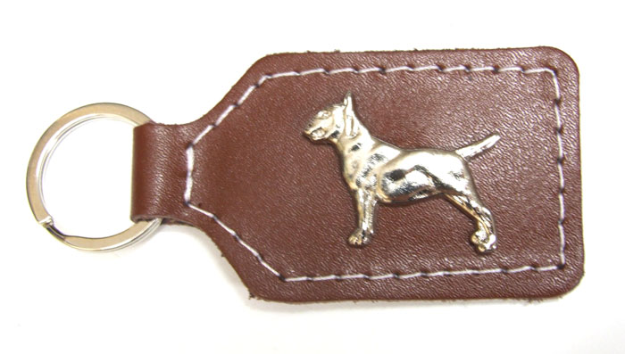 Der Schlüsselanhänger " Bullterrier-Braun"
