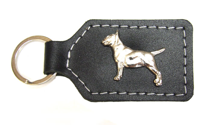 Der Schlüsselanhänger " Bullterrier-Schwarz"