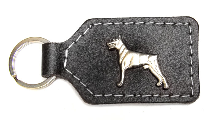 Der Schlüsselanhänger " Dobermann-Schwarz"