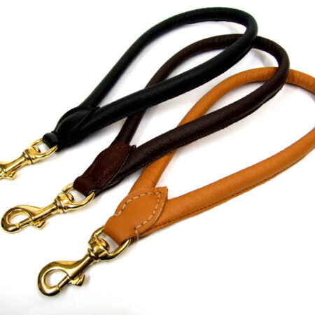 Kurzführer,Kurzleine 35 cm lang,12mm dick mit Messing