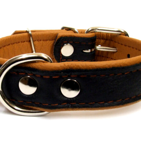 Elch-Lederhalsband "ELK"45cm lang 30mm breit