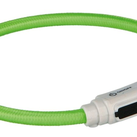 USB Flash Leuchtring mit Akku USB Kabel GREEN