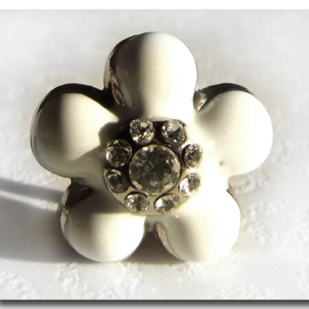 Schmuck für das Halsband``BLUME``weiss