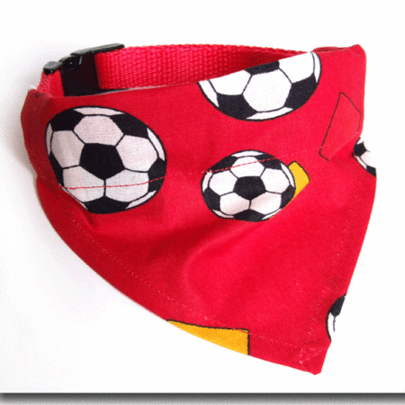 Halstuch/Halsband 2 in 1 RED FOOTBALL