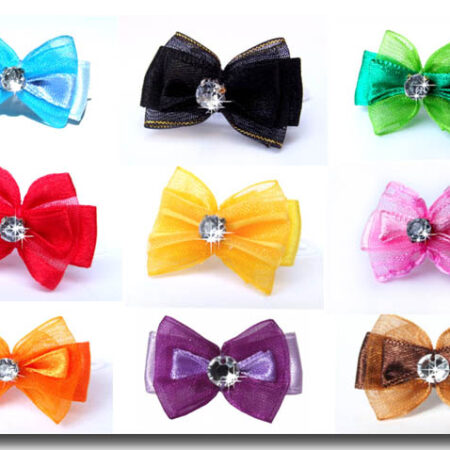 Schleife  * MINI STRASS * Farben Wahl