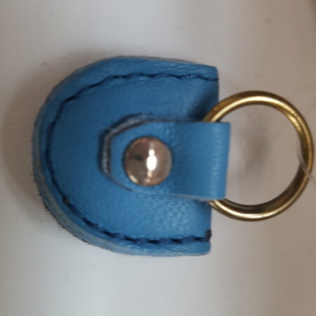 Adresstube , Anhänger aus Leder BLAU