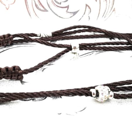 DREAM BROWN Vorführleine,Ausstellungsleine 2 mm geflochten