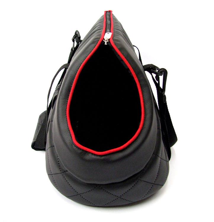 De LUXE Hundetragetasche BLACK-BLACK Gr.1 WELPEN