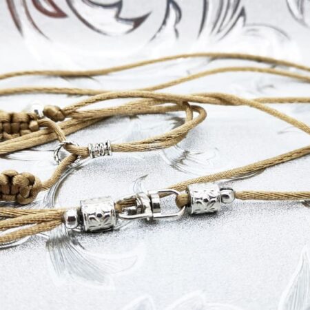 ELEGANT BEIGE Vorführleine,Ausstellungsleine 2 mm Halsung