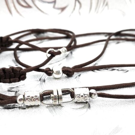 ELEGANT BRAUN Vorführleine,Ausstellungsleine 2 mm Halsung