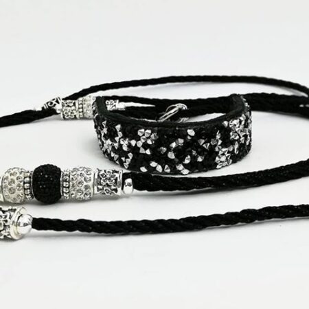EXCLUSIVE BLACK.   Vorführleine,Ausstellungsleine 3 mm
