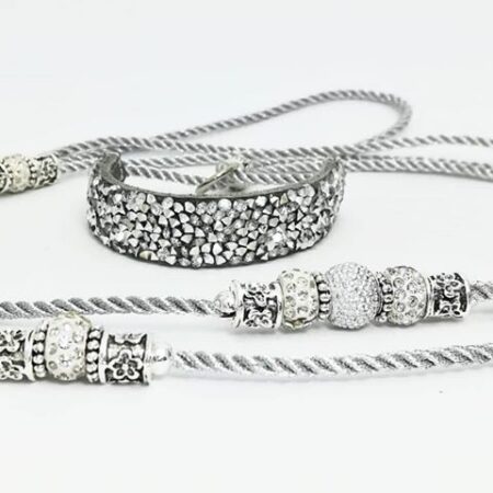 EXCLUSIVE SILVER  Vorführleine,Ausstellungsleine 3 mm