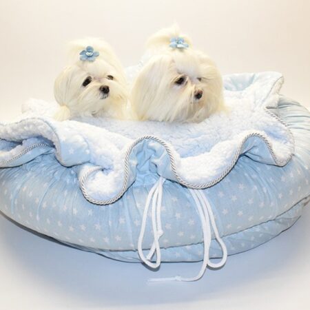 FLOWER Hundebett Limited Edition BLUE STAR