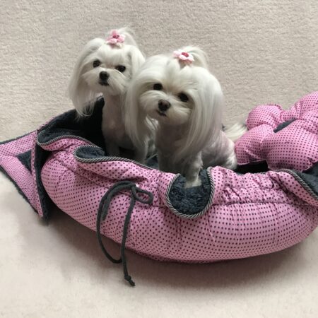 GREY-ROSE FLOWER Hundebett Limited Edition