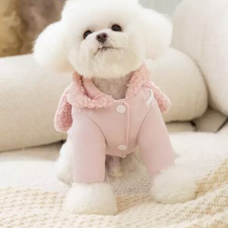Gesteppte Winterjacke Rosa Hase
