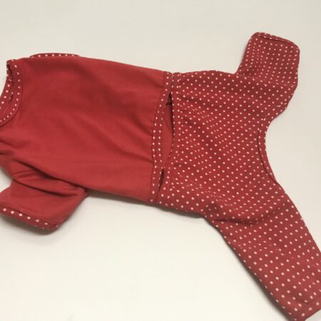 Hausanzug Pyjama Jogginganzug RED DOTS Gr.S EINZELSTÜCK