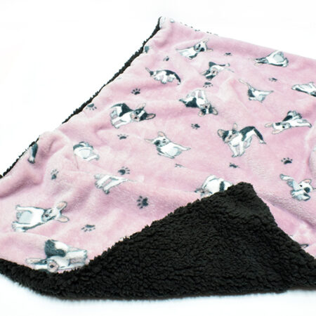 Hunde-Decke Kuscheldecke BULLDOGGE