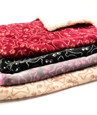 Hunde-Decke Kuscheldecke KNOCHEN & PFOTEN