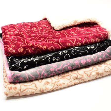 Hunde-Decke Kuscheldecke KNOCHEN & PFOTEN