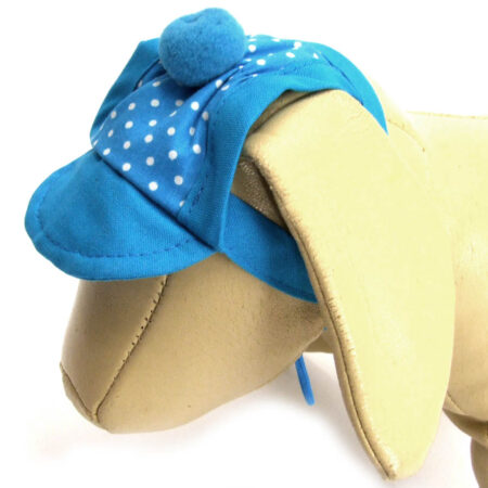 Hunde Mütze,Cappy + Halstuch  SET SKY BLUE DOTS für Hunde