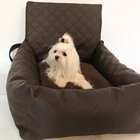 Hundeautositz /Reisebett FIRST CLASS BROWN