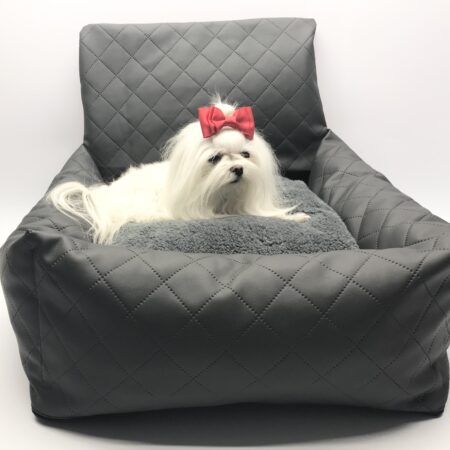 Hundeautositz /Reisebett FIRST CLASS GREY