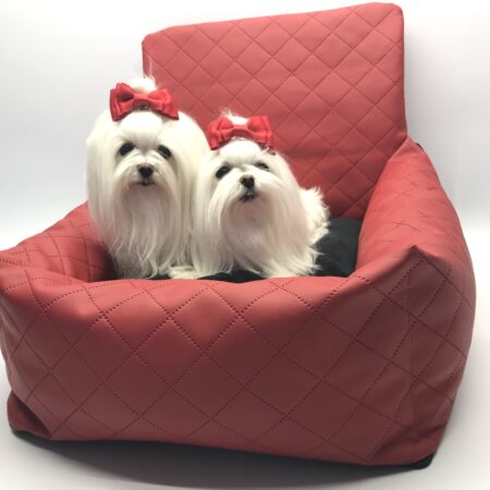 Hundeautositz /Reisebett FIRST CLASS RED