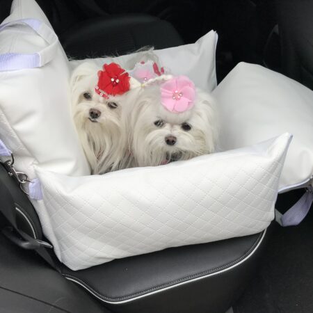 Hundeautositz /Reisebett /Tasche DOGSZONE WHITE