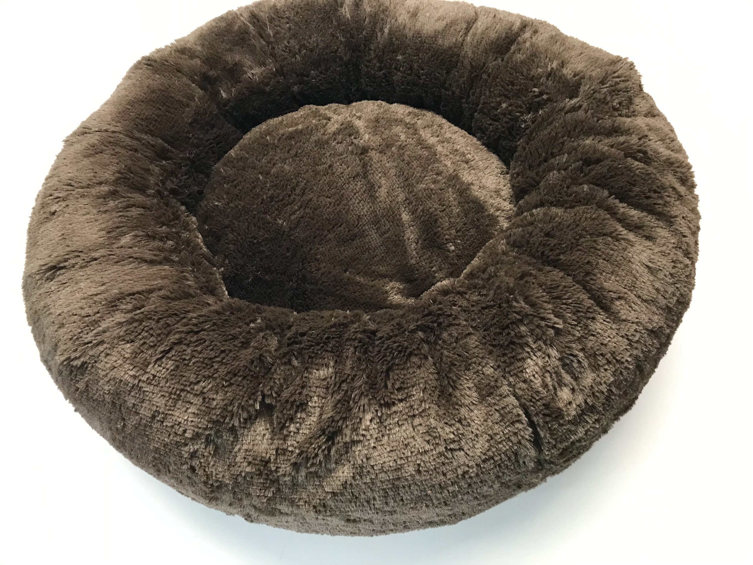 Hundebett DOGSZONE DONUT BRAUN kuschelig