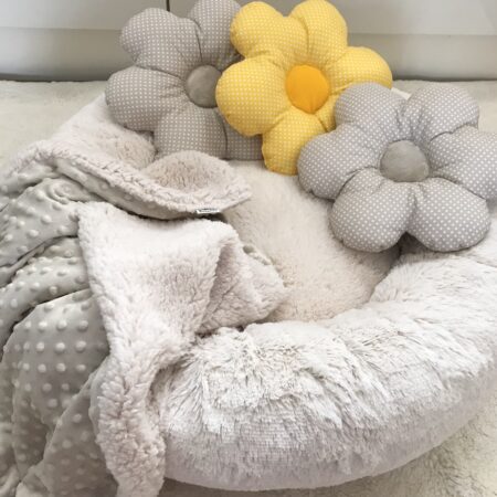 Hundebett DOGSZONE DONUT ECRU kuschelig