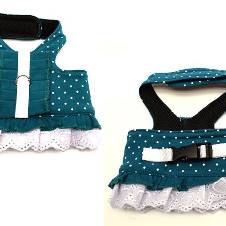 Hundegschirr Pünktchen PETROL