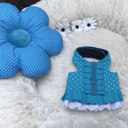Hundegschirr Pünktchen Türkis