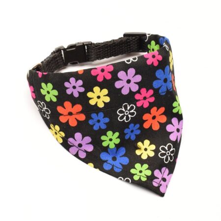 Hundehalstuch Halsband PURPLE FLOWER